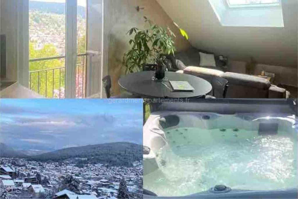 Photo de l'appartement La Fleur d'Abeille avec une belle vue et spa