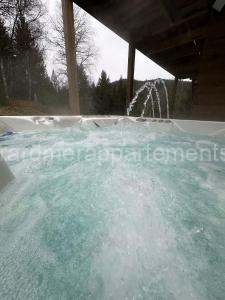 Jardin de l'ancienne école avec Jacuzzi privé à Gérardmer