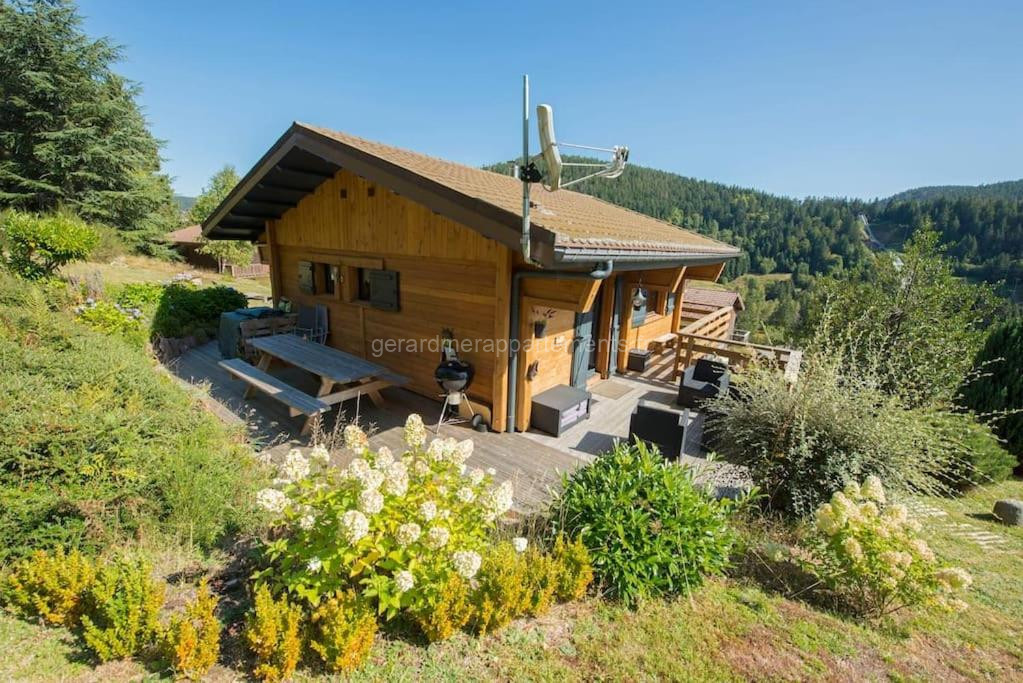 Remarquable chalet de montagne au calme et vue sur tremplin