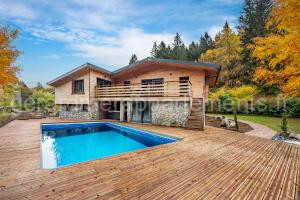 Chalet La Perle Verte, luxe, piscine, spa et sauna à Gérardmer